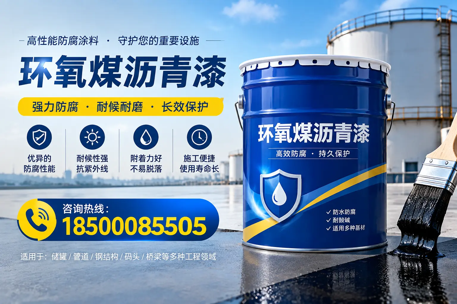 环氧煤沥青漆施工注意事项，确保哈尔滨项目顺利进行